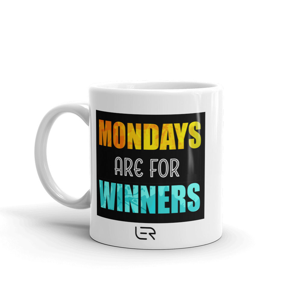 Mug 11oz (Motto): &quot;Mondays are for winners.&quot;