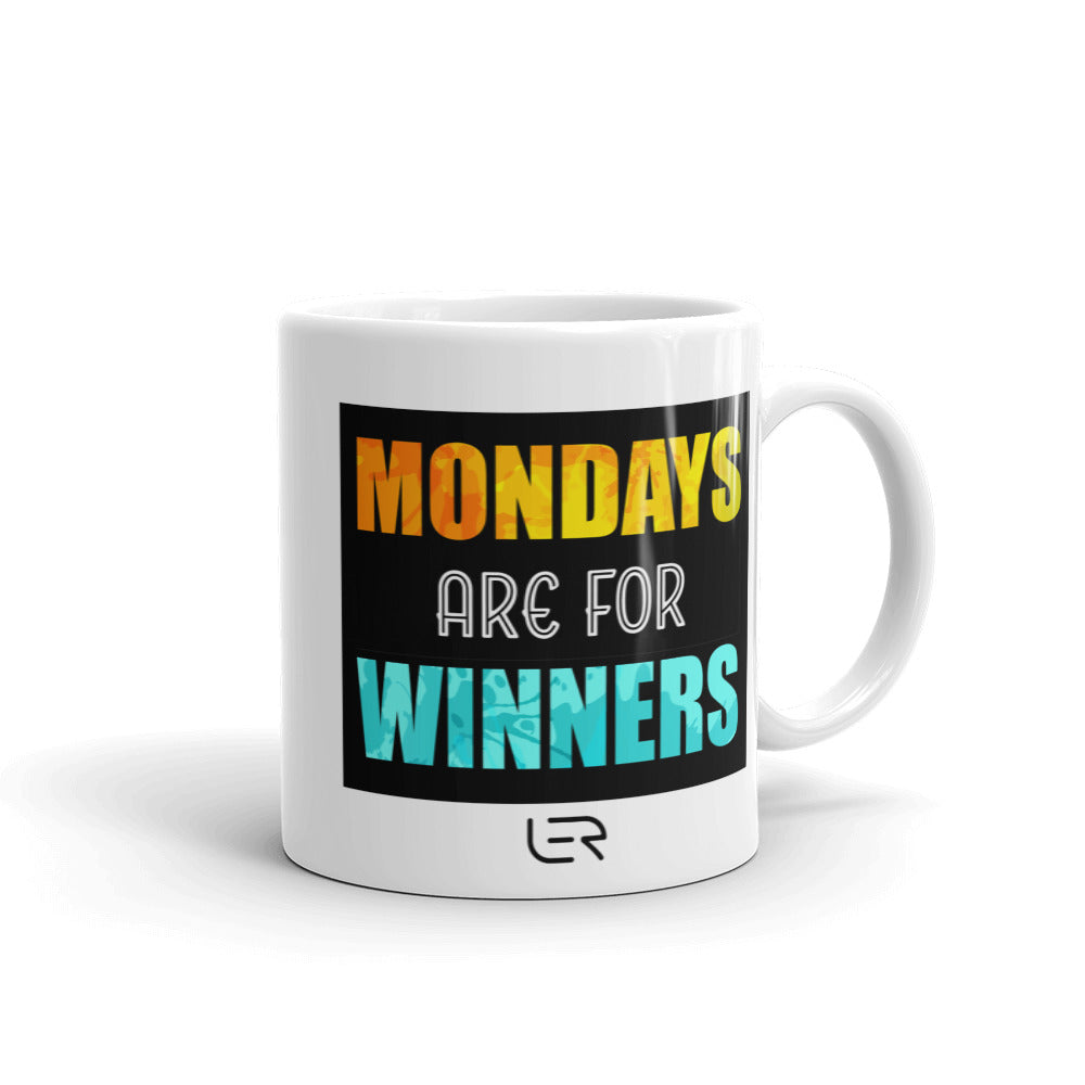 Mug 11oz (Motto): &quot;Mondays are for winners.&quot;